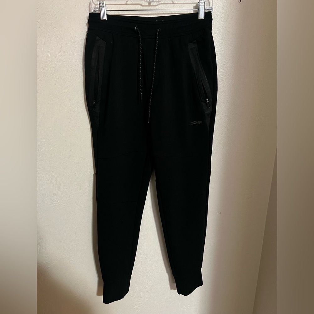 AMERICAN EAGLE Classic Performance Fleece Jogger‎ Sweatpants Black Men's Size S